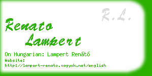 renato lampert business card